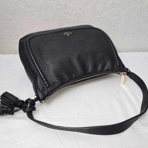 Kate Spade Orchard Street Treana Black Pebble Grain Leather Hobo Shoulder Bag - Picture 13 of 15